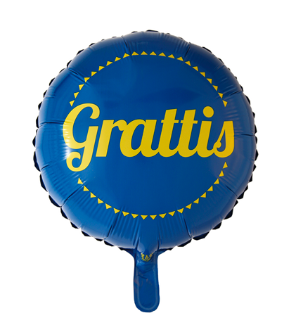 Studentballong - Folieballong Grattis!