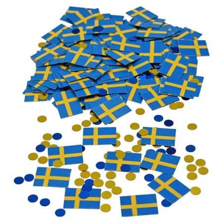 Konfetti - Svenska flaggan