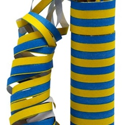 Serpentiner - Blå och gul 2-pack