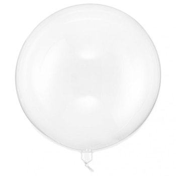 Heliumfylld Transparant Orbz Ballong - Crystal Clear