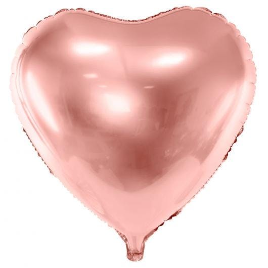 Folieballong - Rosé hjärta