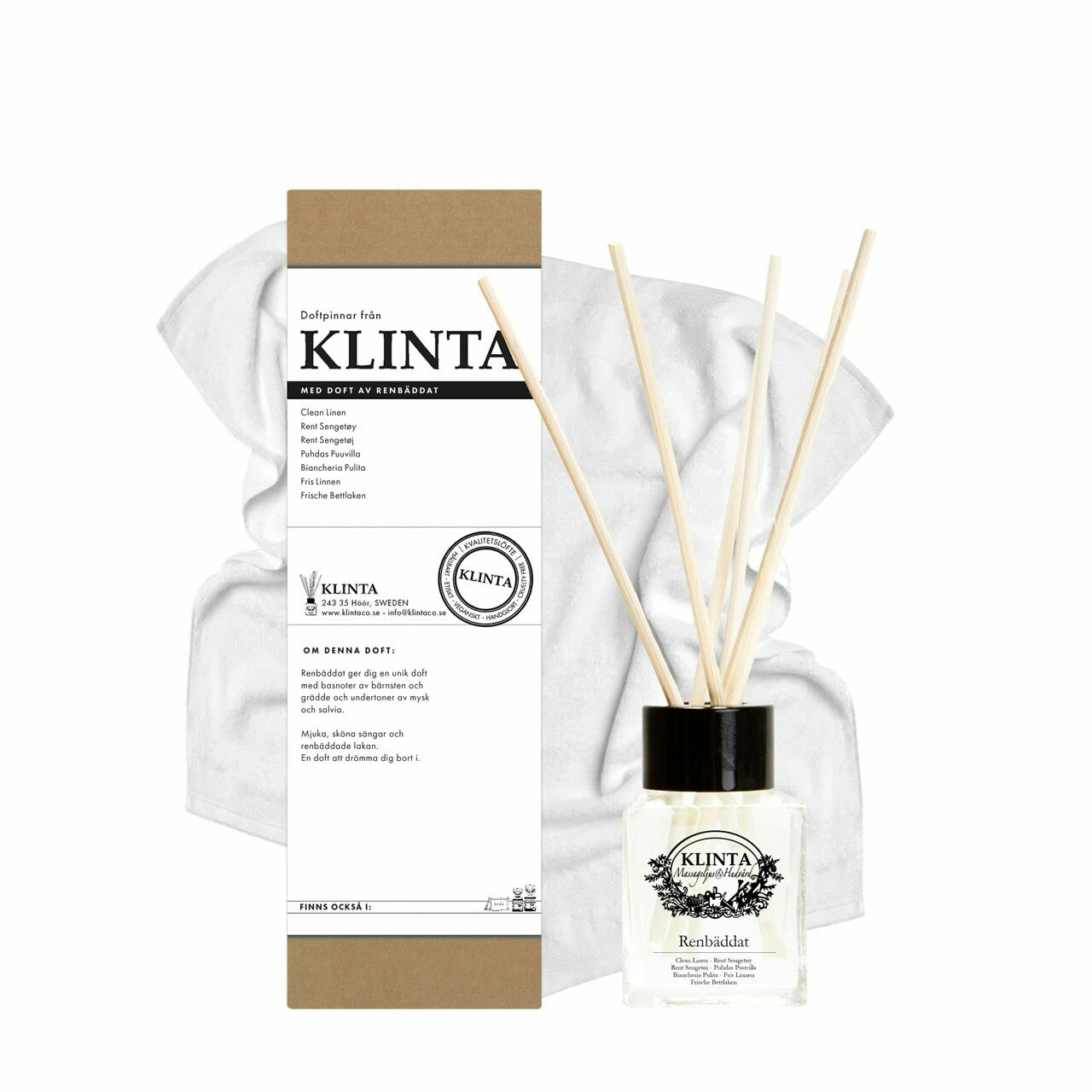 Klinta Doftpinnar Renbäddat 50 ml