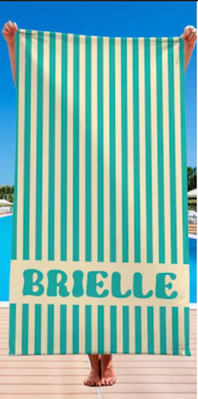 Strandhandduk med ditt egna namn