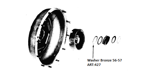 Jetaway Front Sun Gear to Internal Gear Bronze Washer 56-57