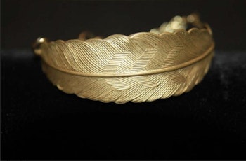 Fjäder Armband Mässing