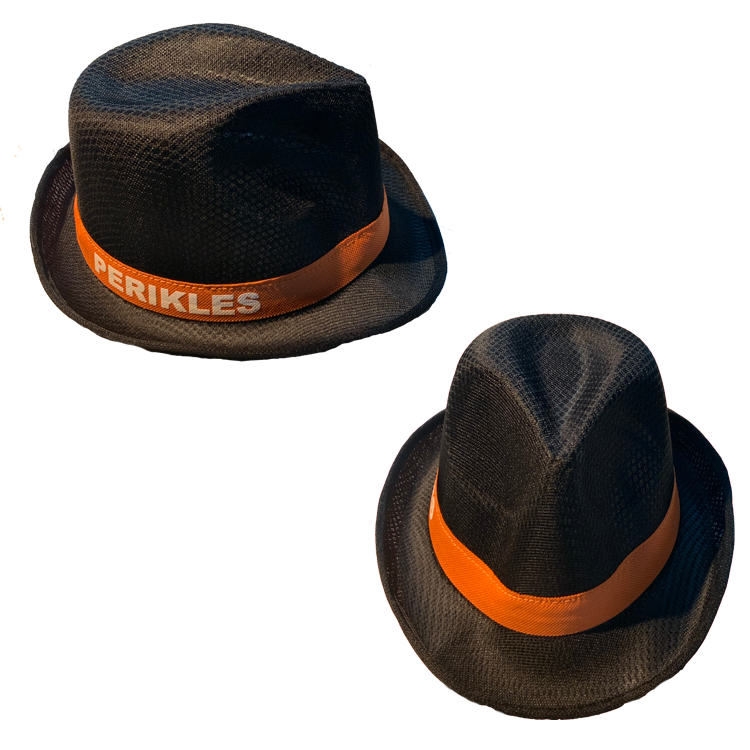 Hatt (Orange band m. vit text)