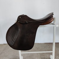 Brun sadel allround/hopp Passier 17,5 tum