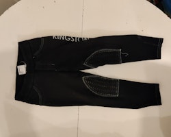 Svarta ridtights med knägrip strl 130