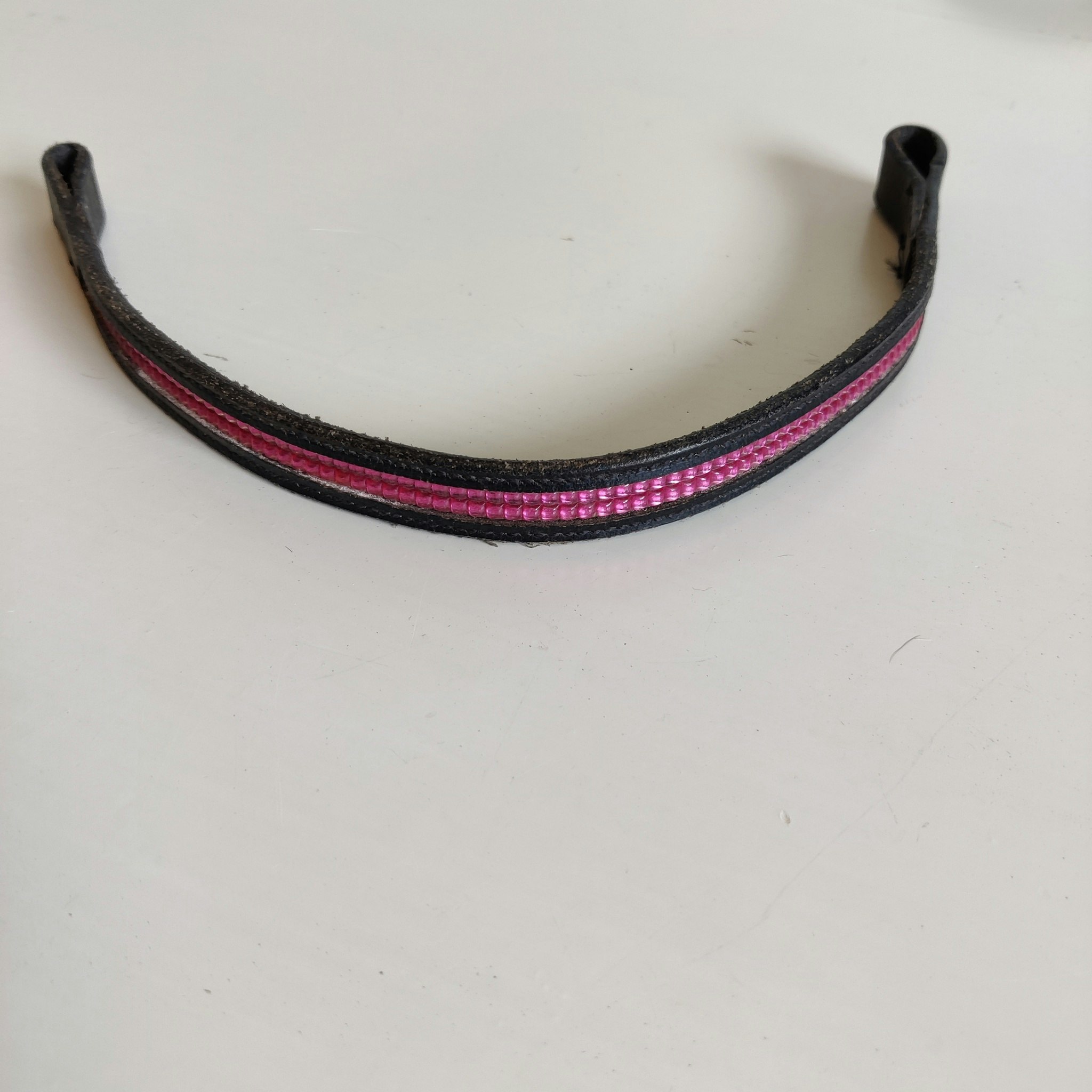 Pannband med rosa bling COB