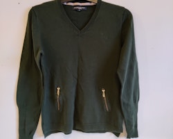 Grön tunn stickad tröja JH Collection Medium