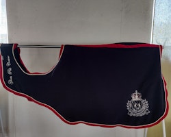 Blått ridtäcke  fleece  HV Polo MEDIUM