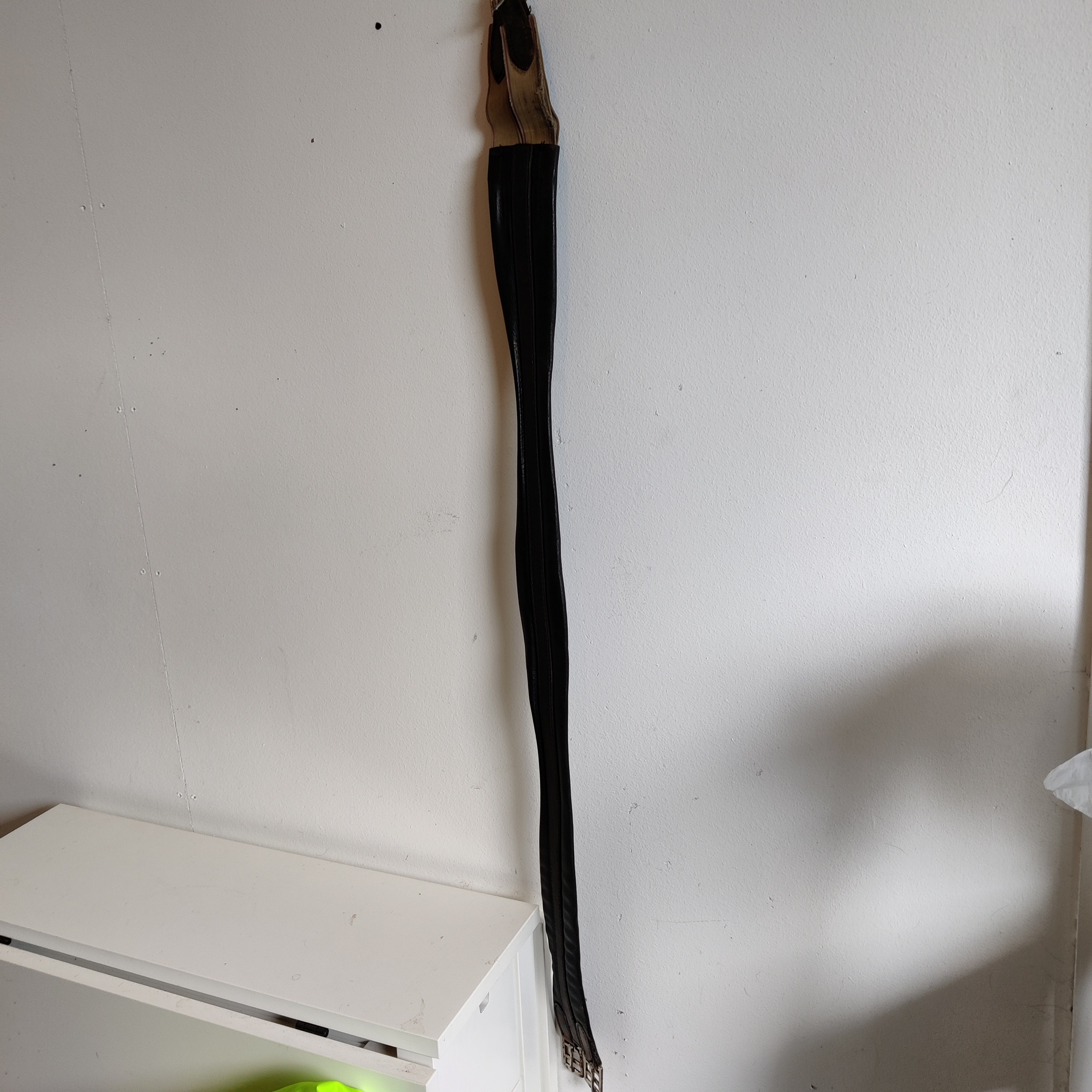 Mörkbrun lädergjord 135 cm