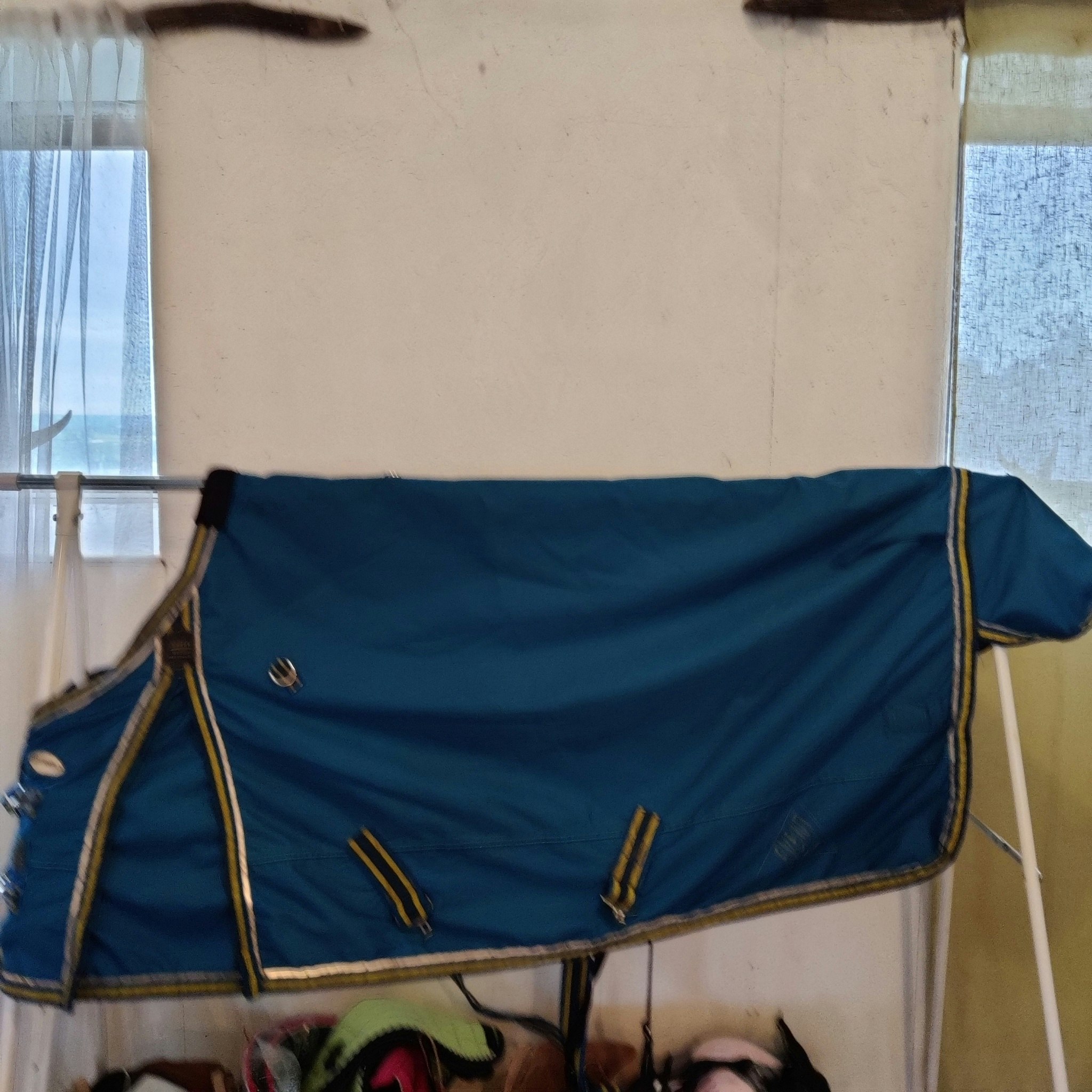 Blått regntäcke 115 cm Hansbo