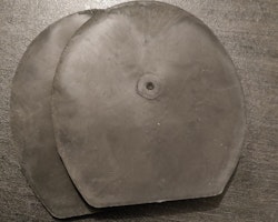 Svarta gummisulor 15x15 cm