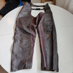 Bruna läderchaps Large/short