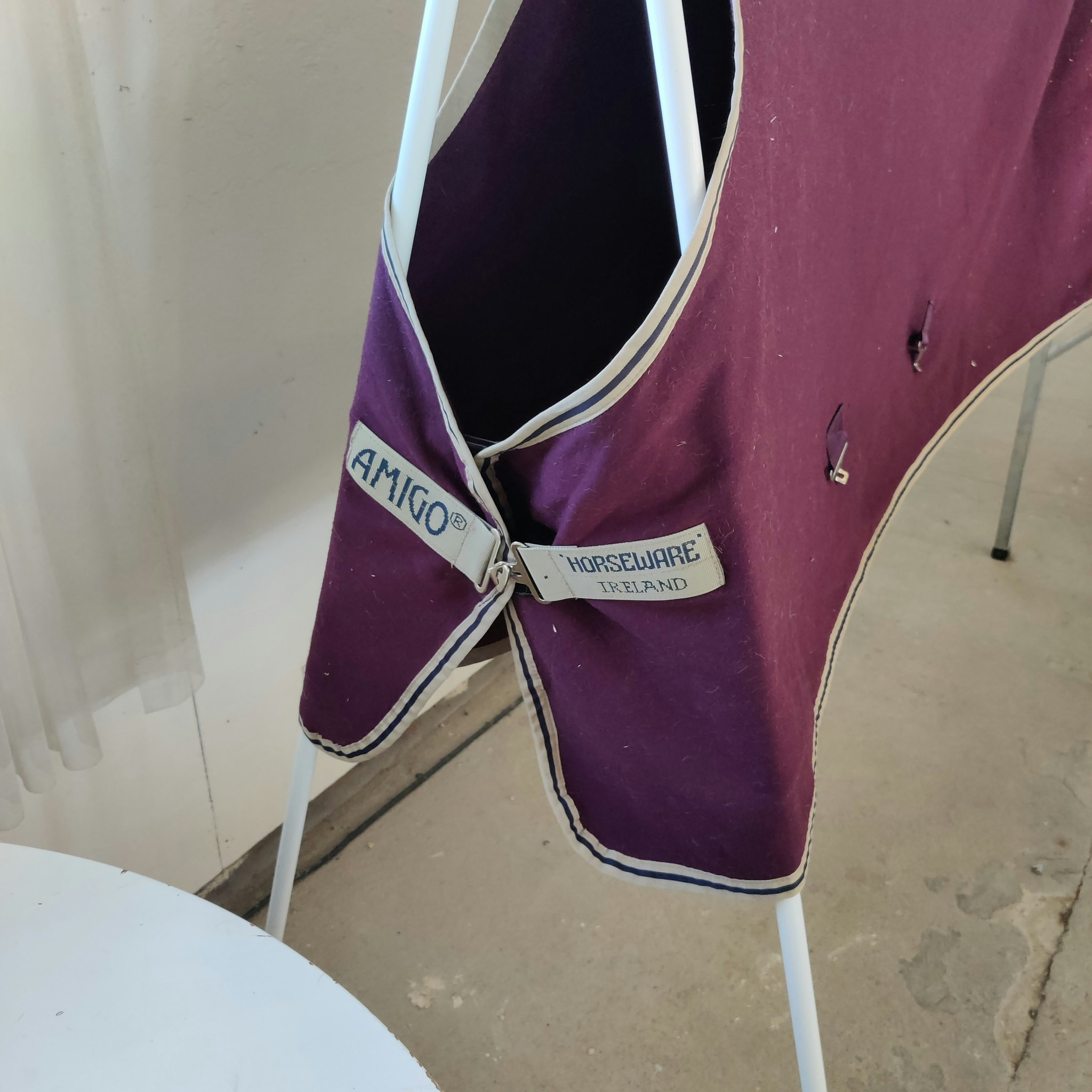 Vinrött fleecetäcke 130 cm AMIGO Jersey Cooler