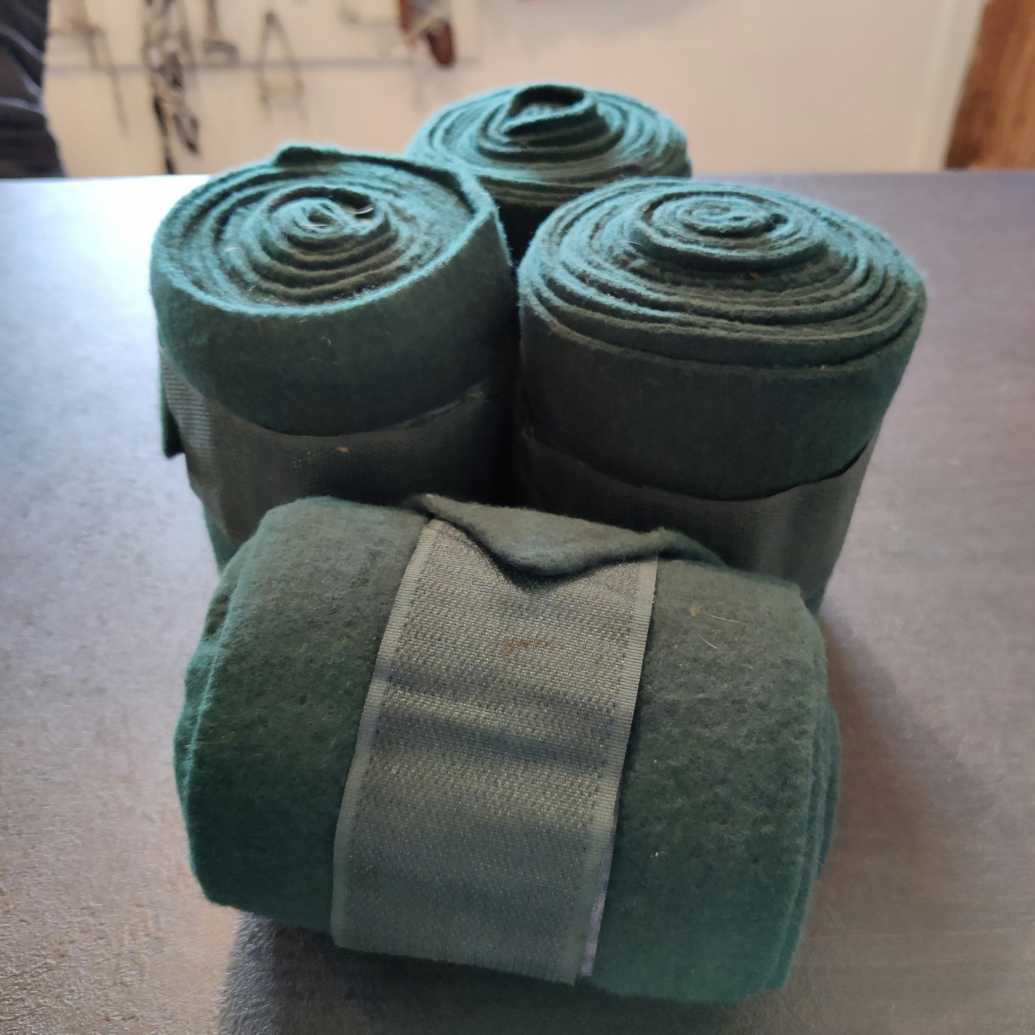 4 gröna fleecelindor HKM