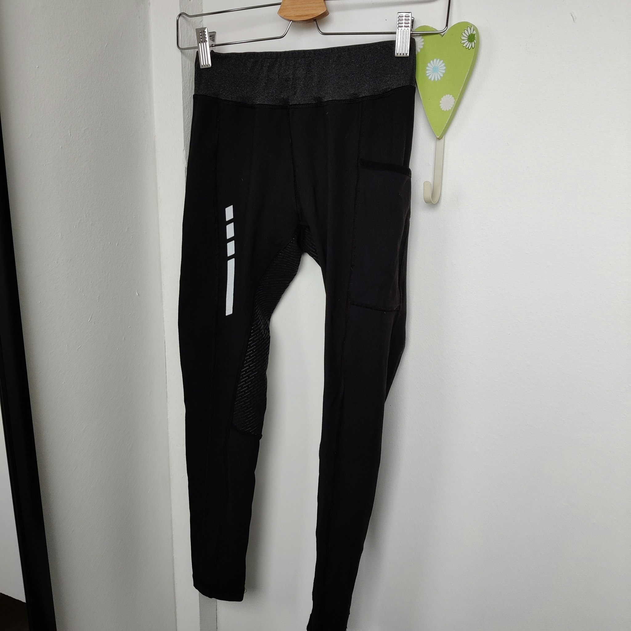 Svarta ridtights med helgrip strl 146/152 RH