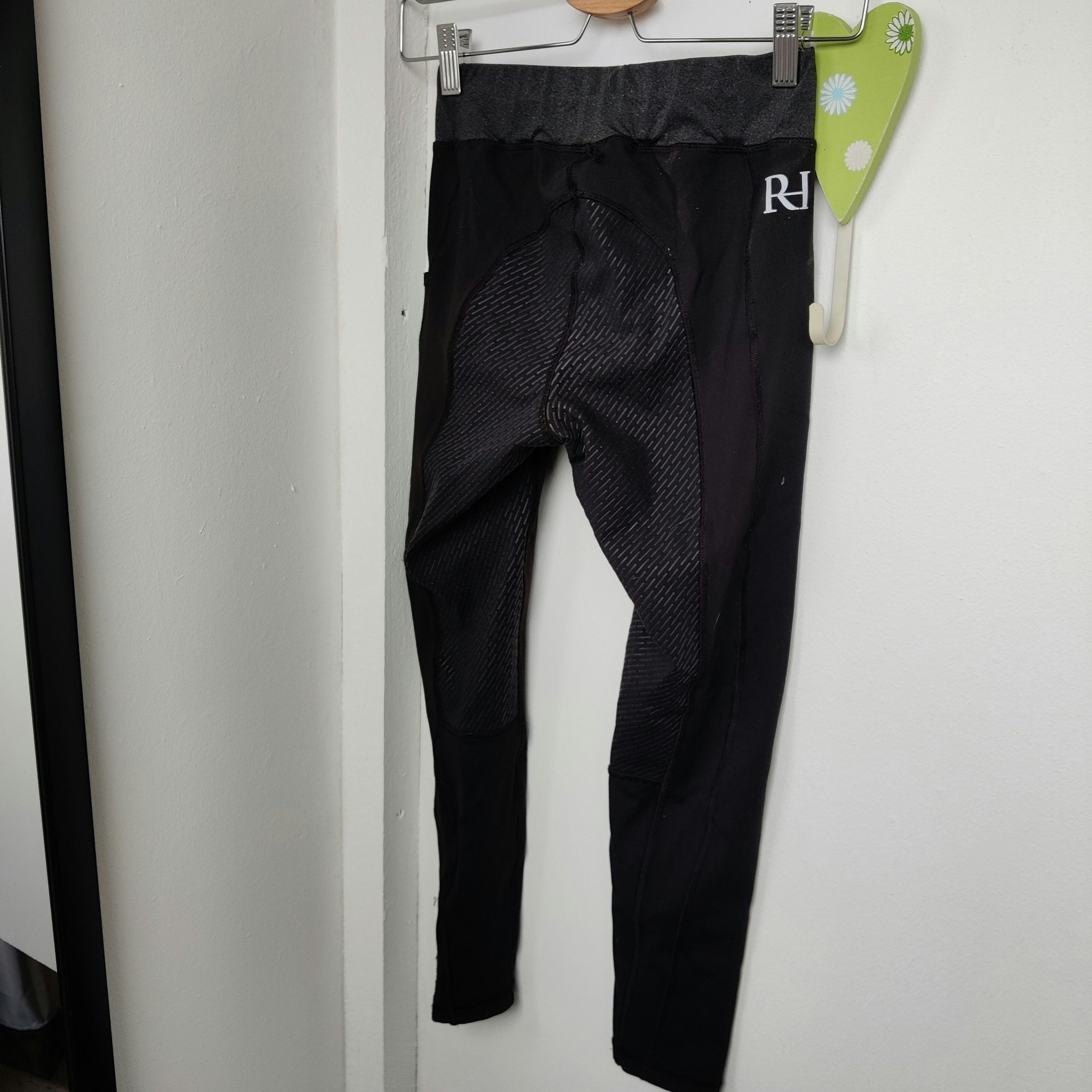 Svarta ridtights med helgrip strl 146/152 RH