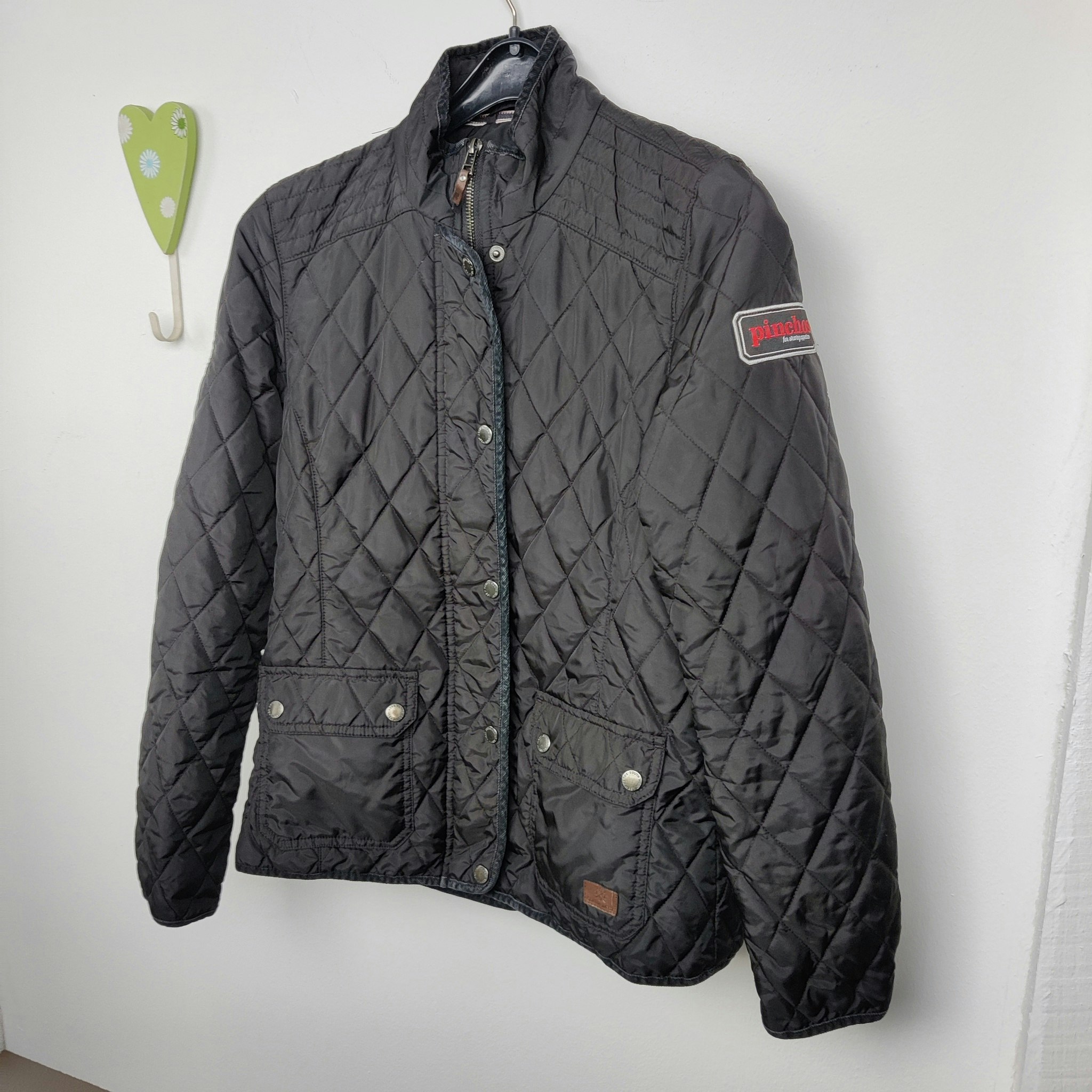 Svart quiltad jacka SMALL