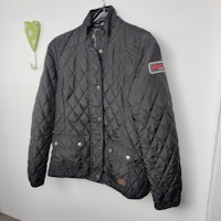 Svart quiltad jacka SMALL