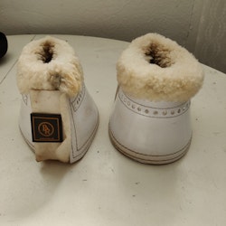 Vita boots med ludd och bling BR MEDIUM