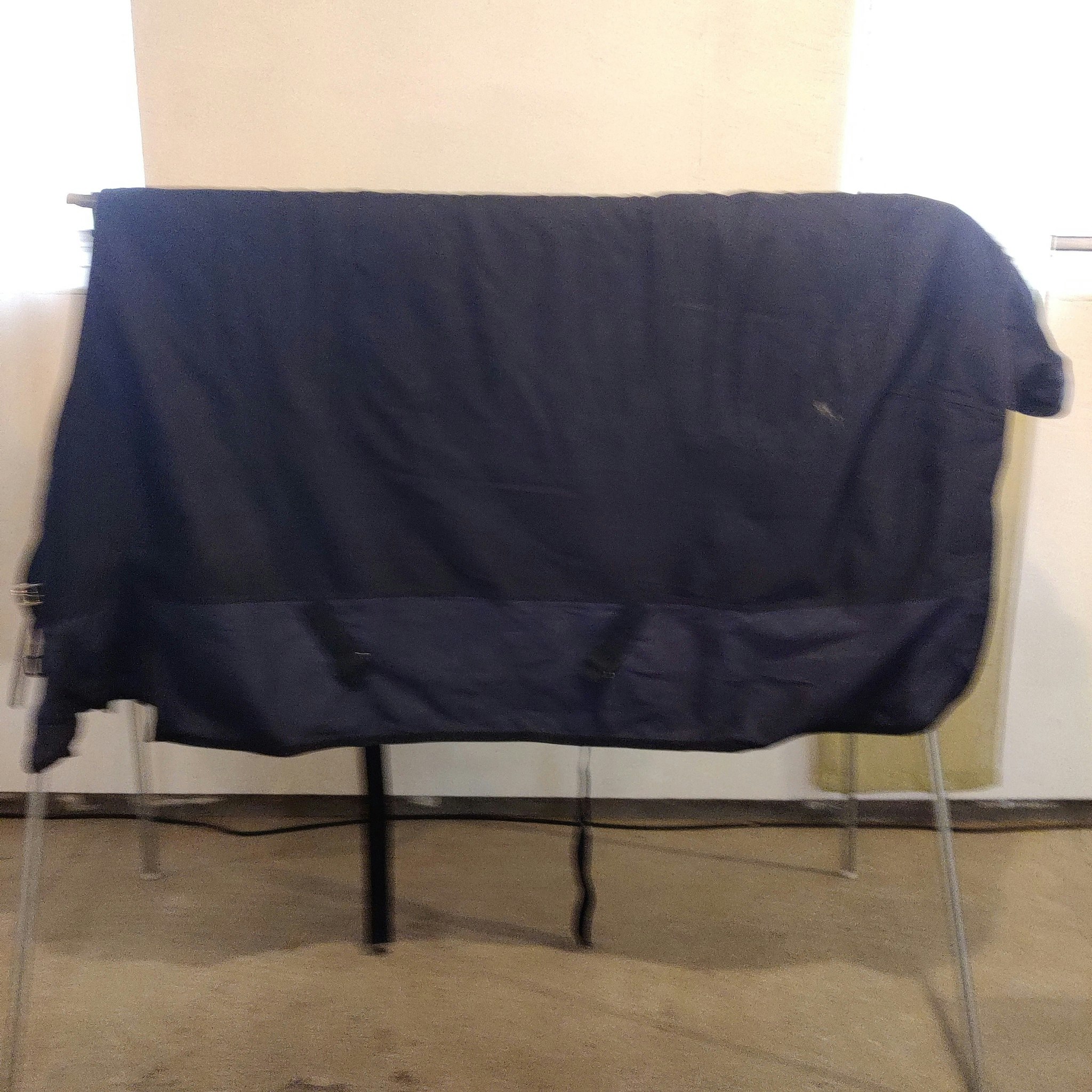 Blått vintertäcke 155 cm ca 200 g