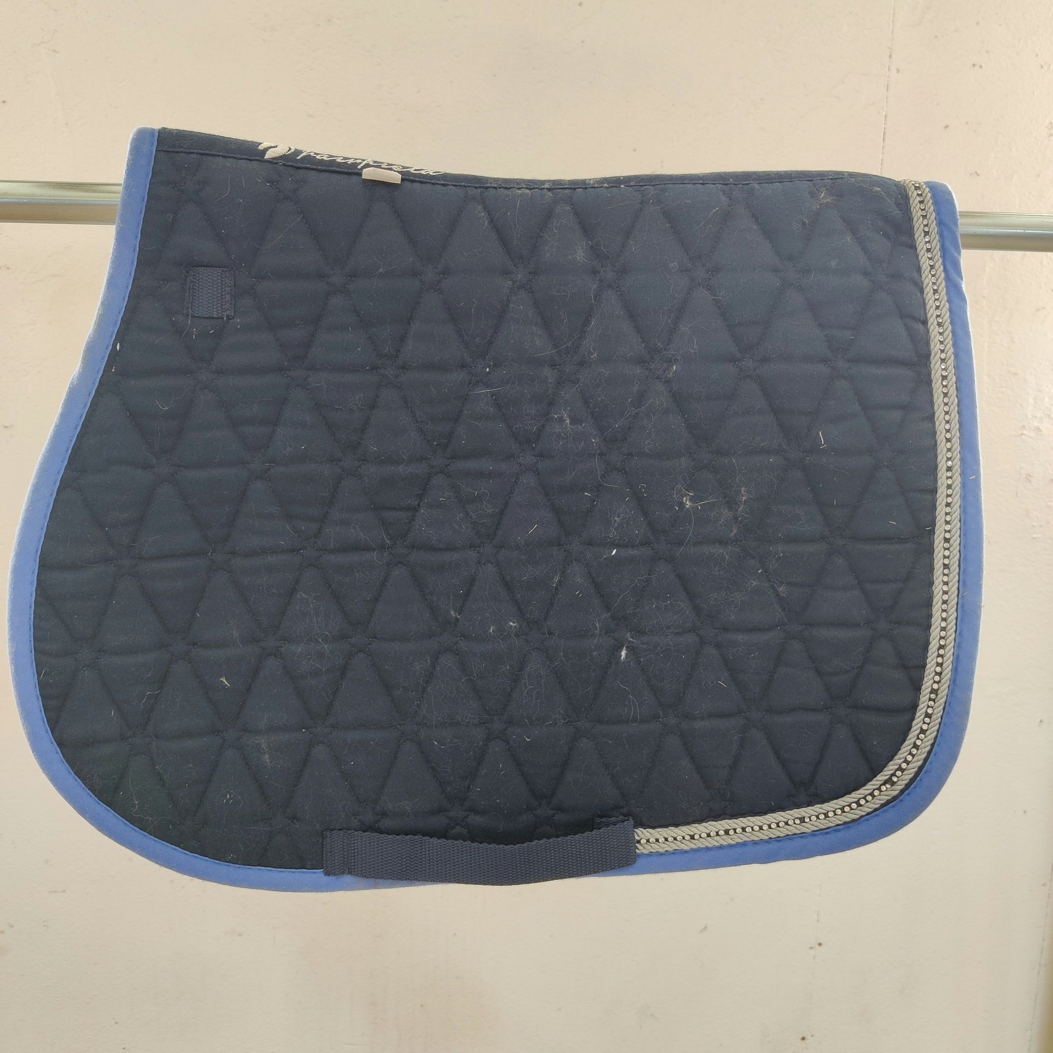 Blått schabrak med bling Fairfield SHETLAND