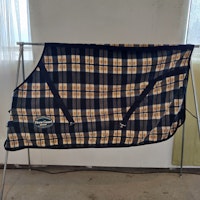 Rutigt fleecetäcke 125 cm Horseguard