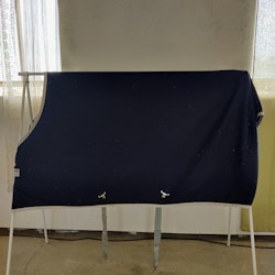 Blått svett-täcke 155 cm Amigo Jersey Cooler