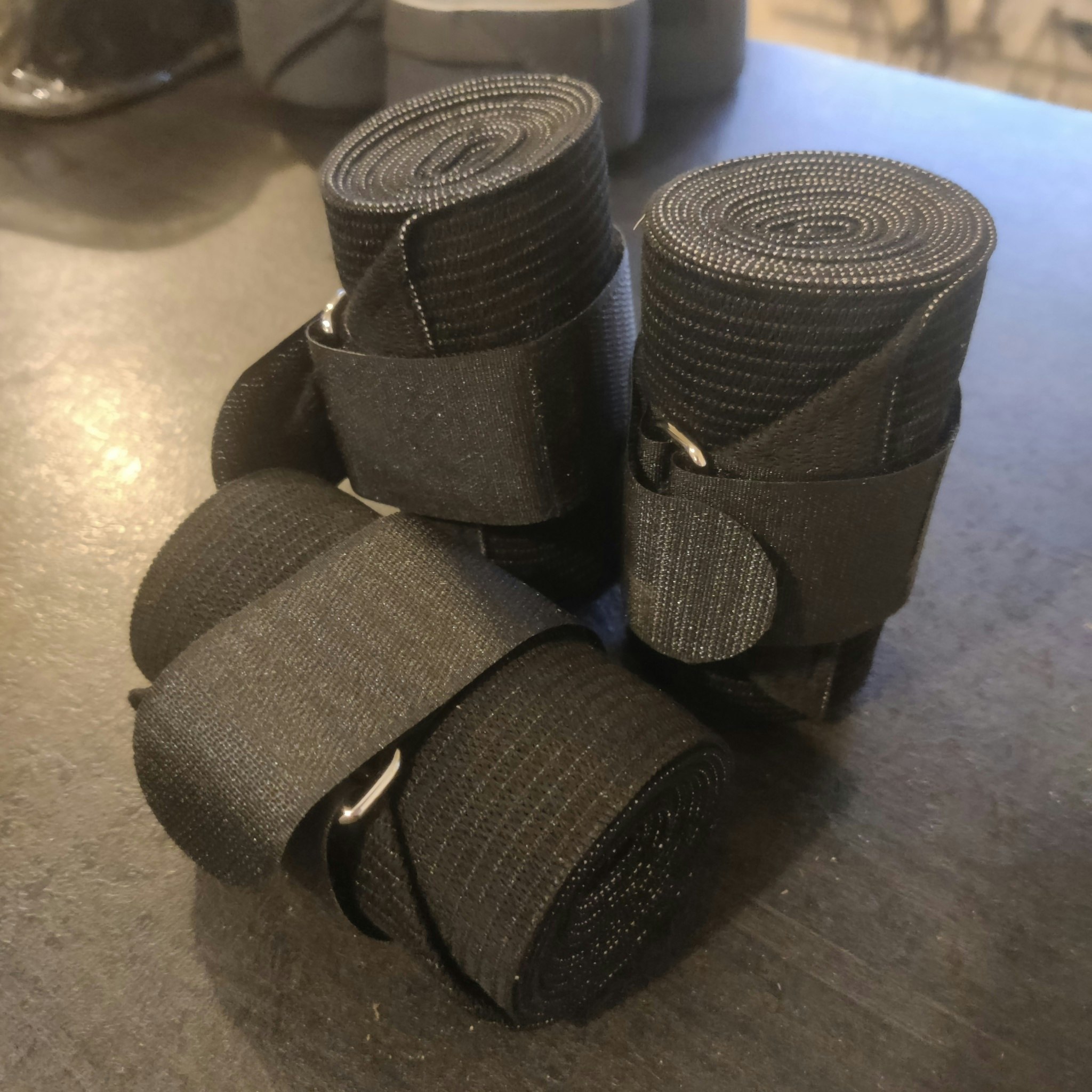 3 st svart elastisk linda Källquists