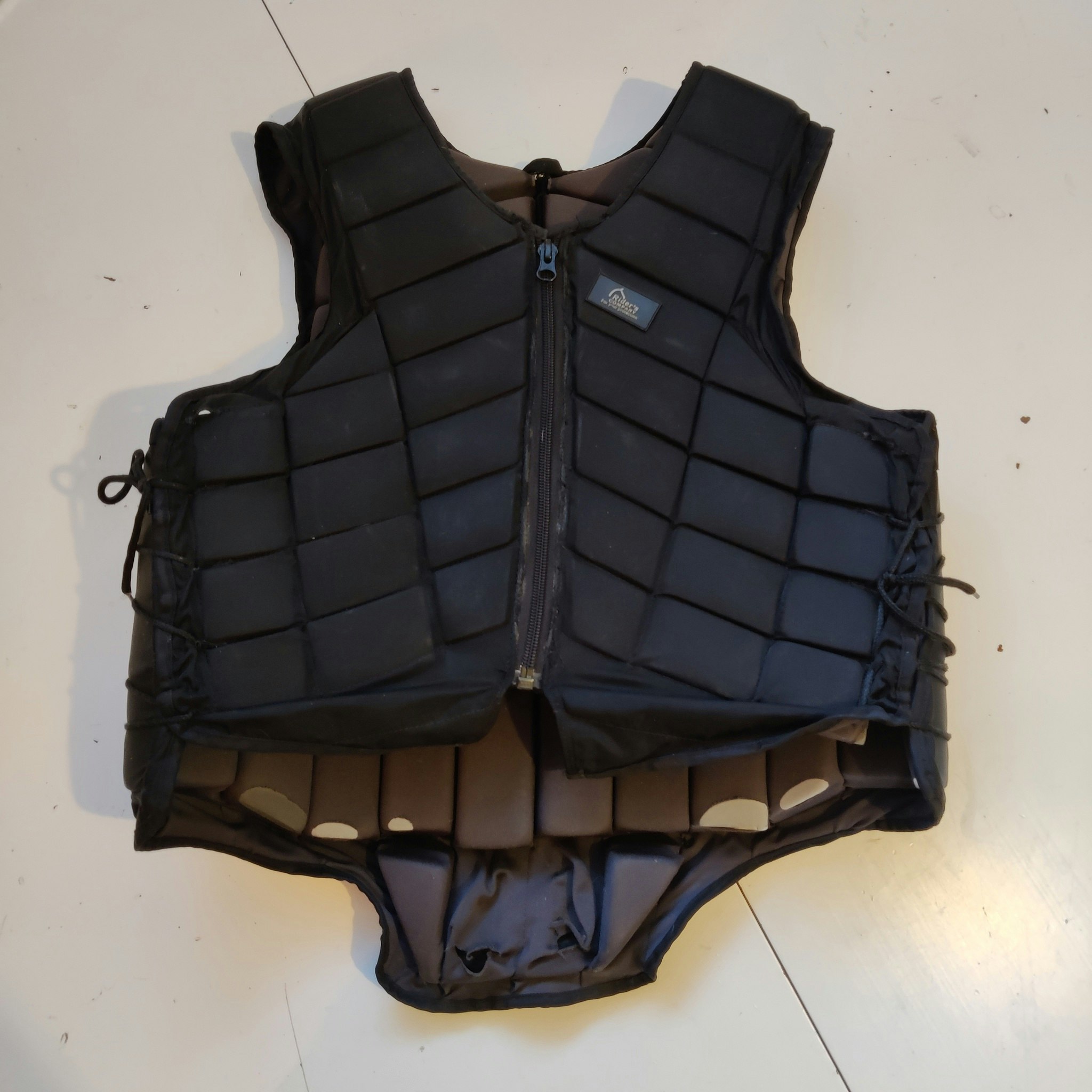 Svart säkerhetsväst Riders company XS