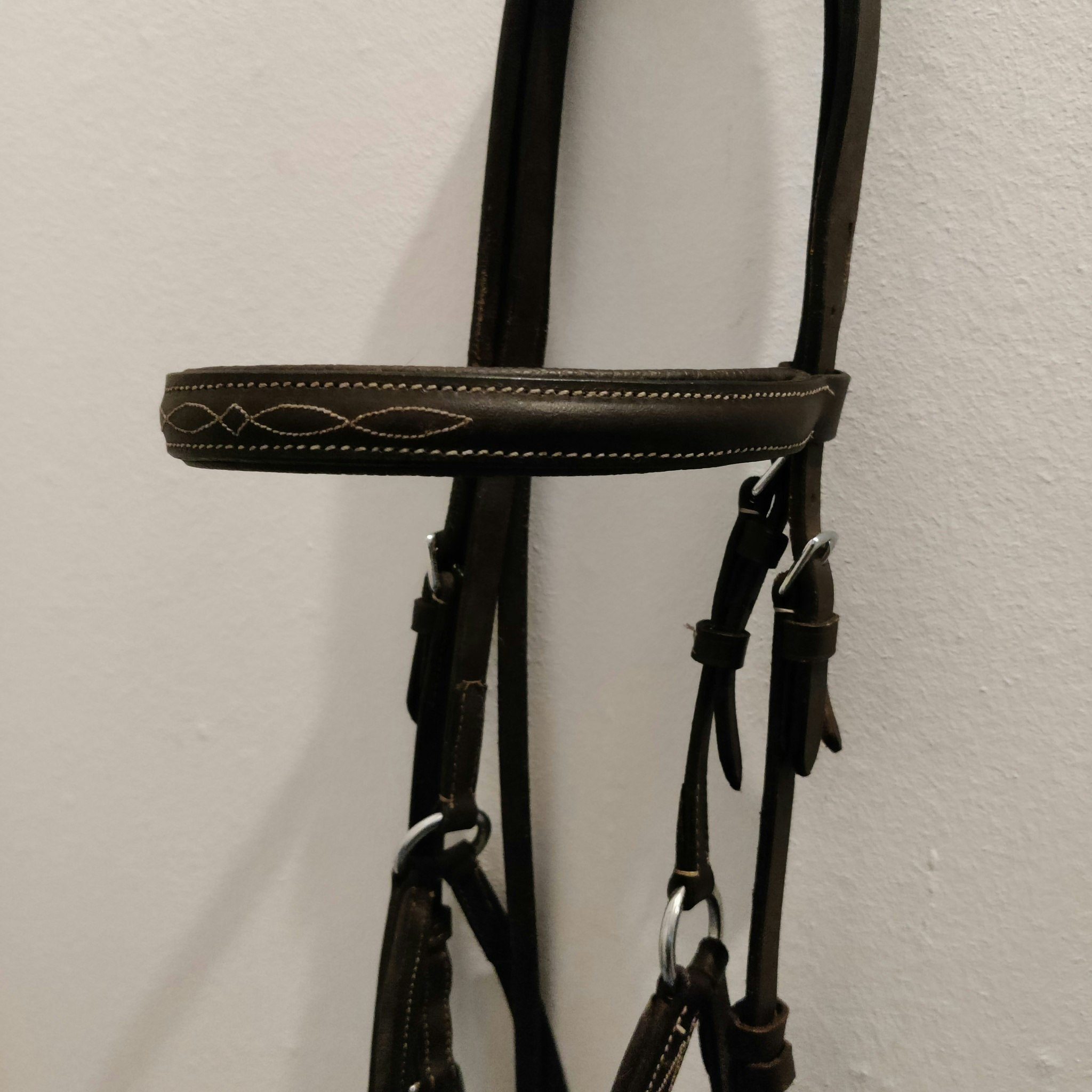 Brunt träns med pullargrimma COB