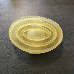 Gul liten gummiskrapa