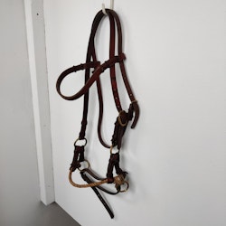 Brunt sidepull med repnos FULL