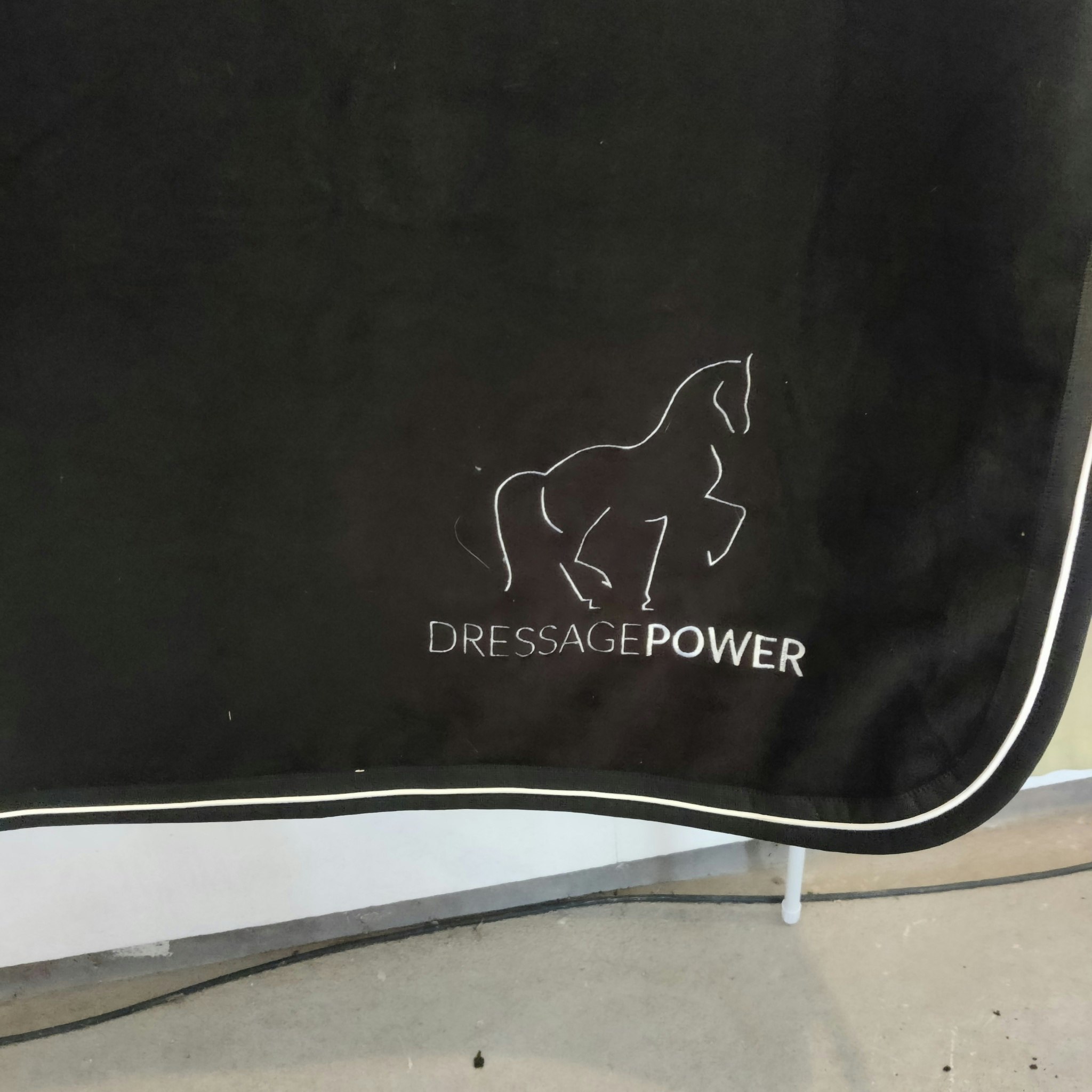 Svart fleecefilt 140 x 190 cm Exclusive Horsewear