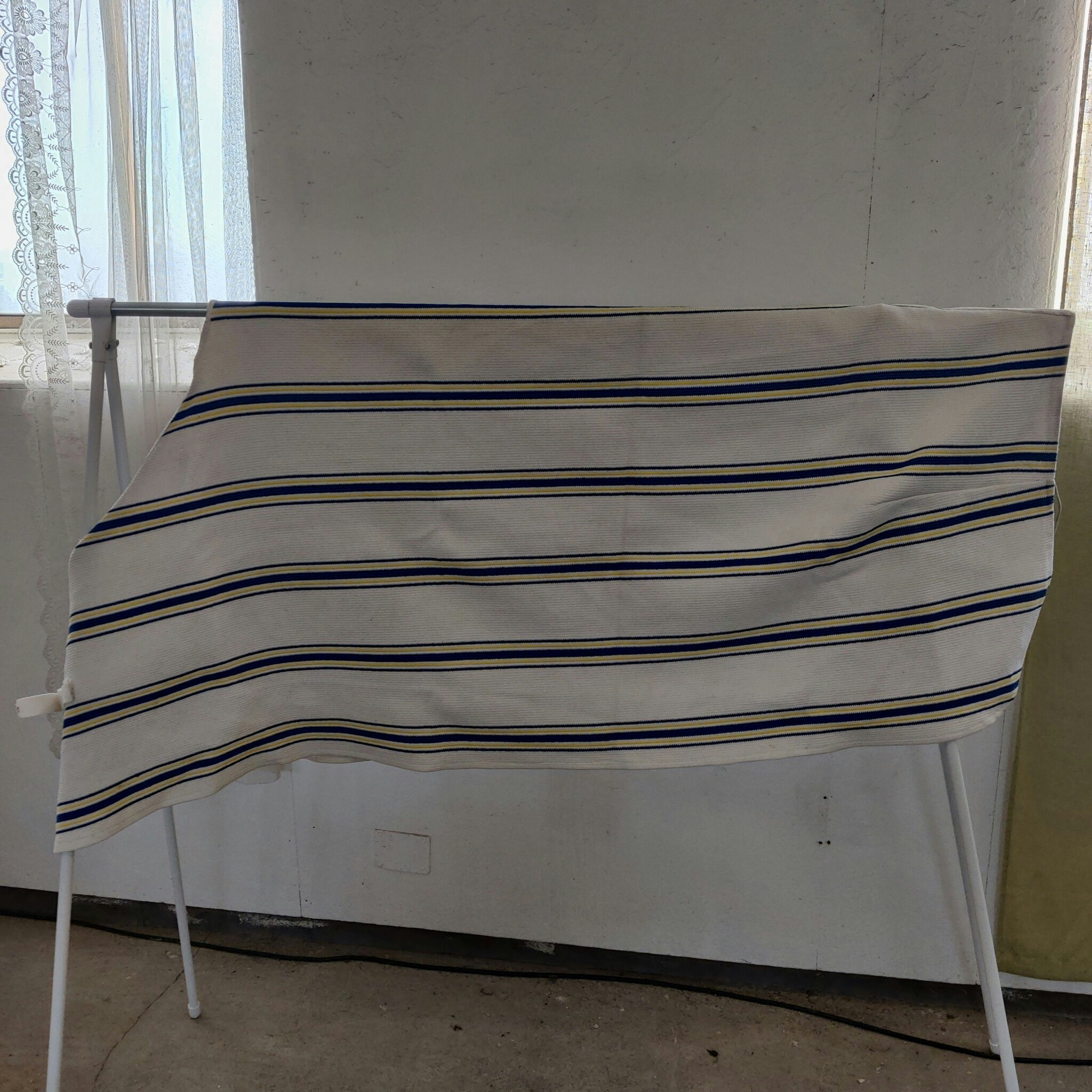 Randigt kombitäcke 140 cm