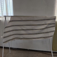 Randigt kombitäcke 140 cm