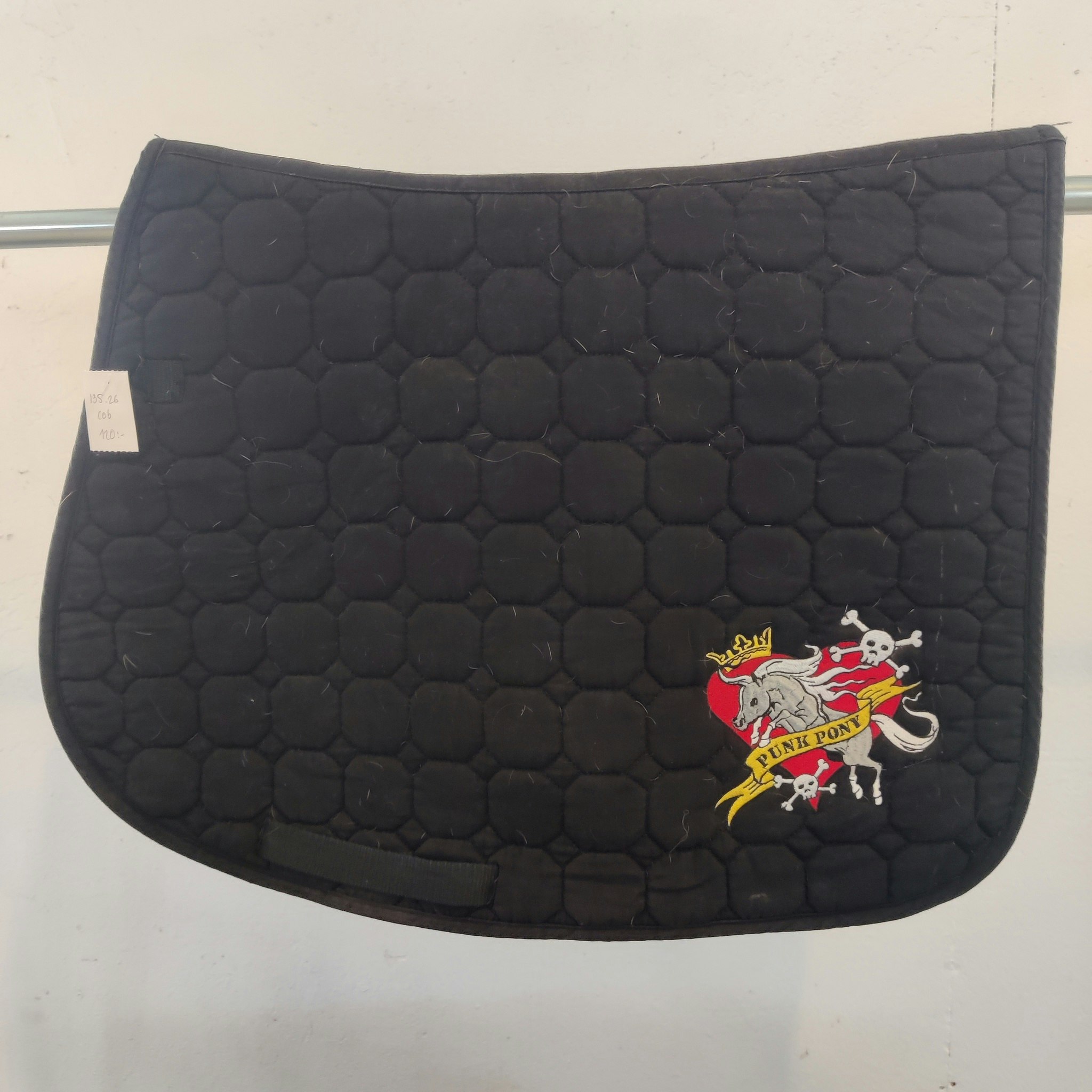 Svart schabrak "punk pony" COB