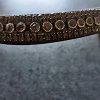 Svart pannband med bling Fairfield 40 cm
