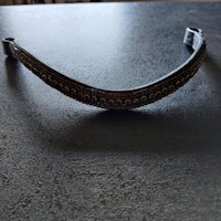 Svart pannband med bling Fairfield 40 cm