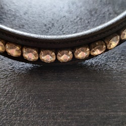 Svart pannband med bling JH Collection 43 cm