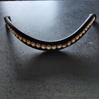 Svart pannband med bling JH Collection 43 cm
