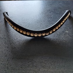 Svart pannband med bling JH Collection 43 cm
