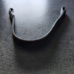 Mörkbrunt slätt pannband Claridge House 40 cm