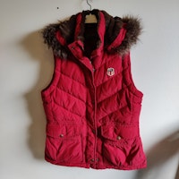Röd dunväst Ralph Lauren MEDIUM