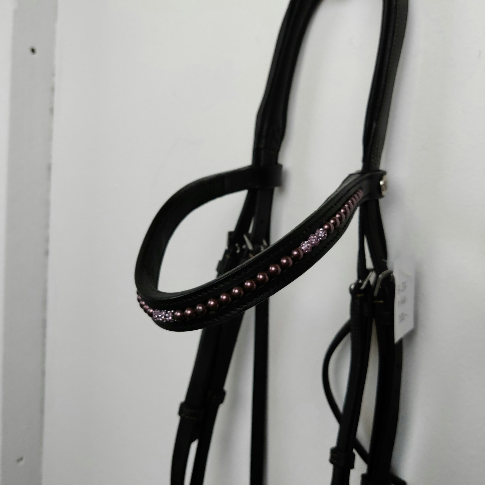 Svart träns med rosa bling Lippo FULL
