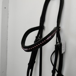 Svart träns med rosa bling Lippo FULL