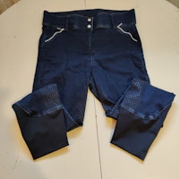 Blå ridjeans med helgrip CRW strl 46