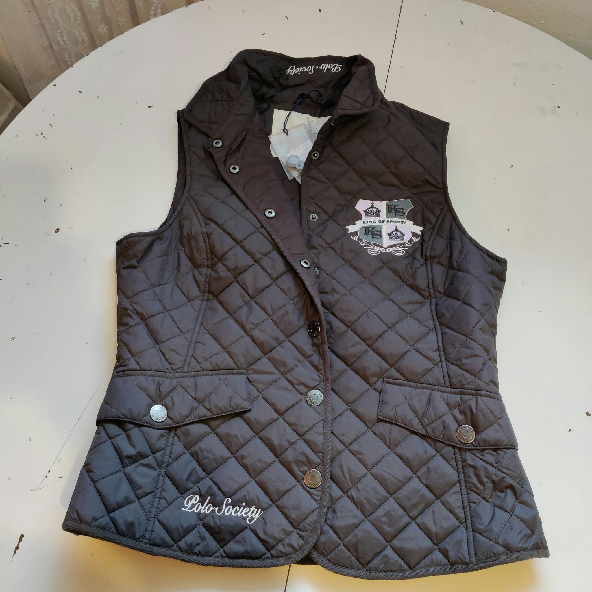 Grå väst HV Polo X-LARGE